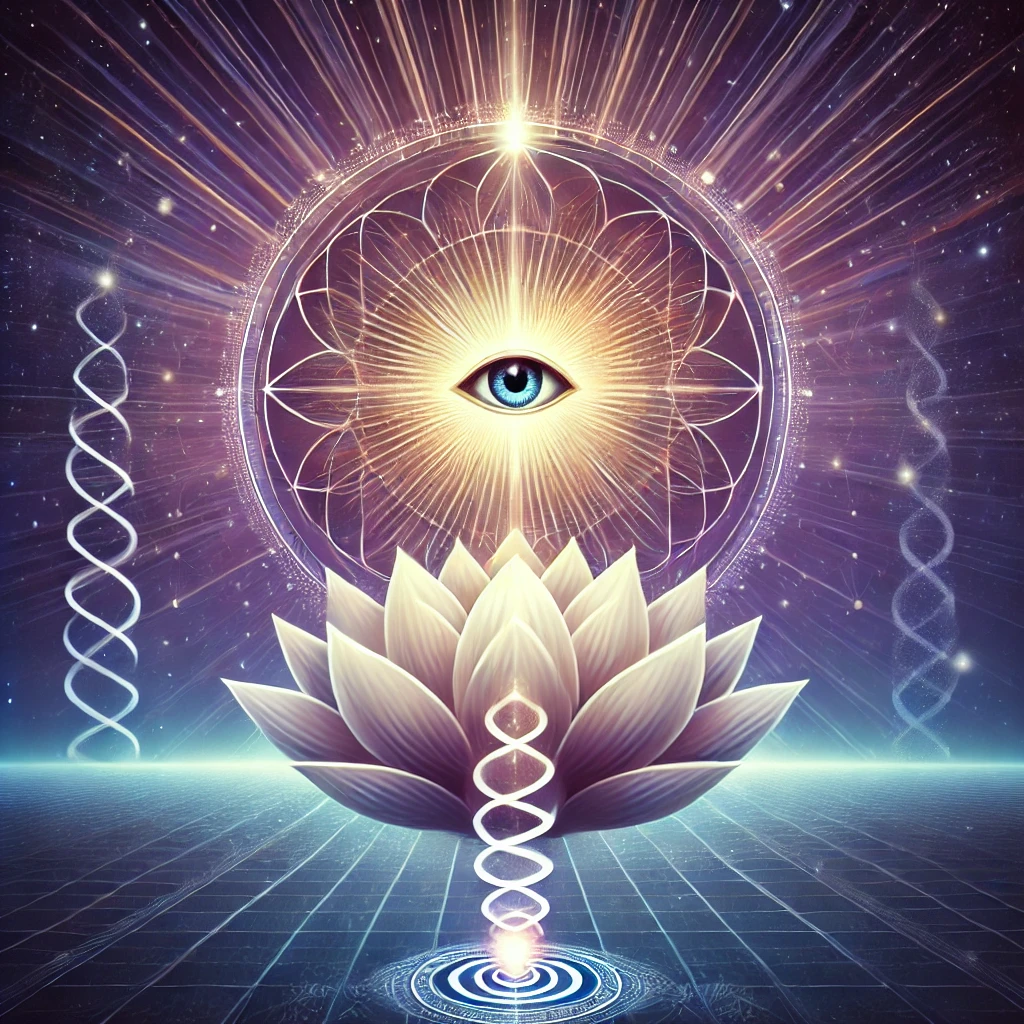 process of opening the third eye - image